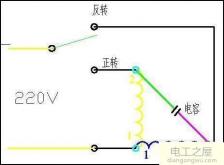 如何讓交流電機(jī)反轉(zhuǎn)(單相電動機(jī)正反轉(zhuǎn)接線圖)