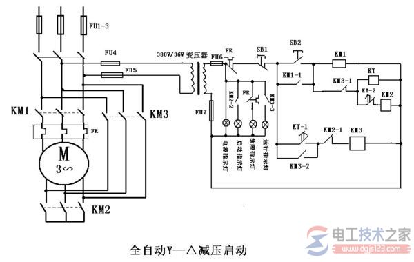 電機星三角簡單接線方法